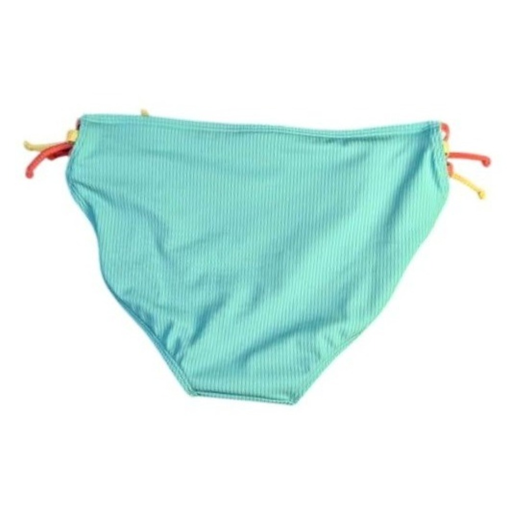 Art Class~Girls Bikini Bottom ~ Size XL 14 ~ Aqua Green/Ribbed/Multi Strappy Tie - Picture 2 of 11
